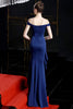 Load image into Gallery viewer, Off The Shoulder Mermaid Ruffled Evening Dress