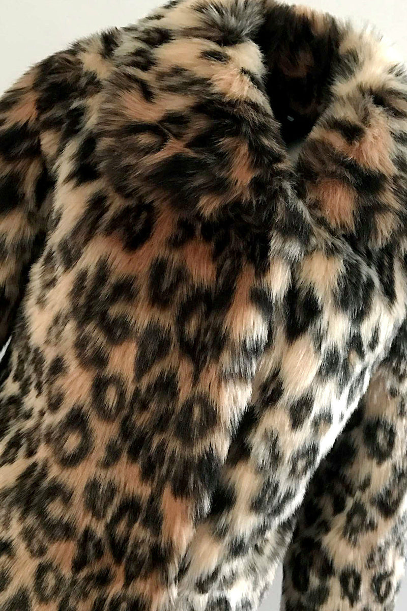 Leopard fur coat outlet real