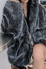 Load image into Gallery viewer, Black Hooded Festival Faux Fur Shearling Coat