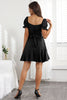 Load image into Gallery viewer, Off the Shoulder A-Line Little Black Dress