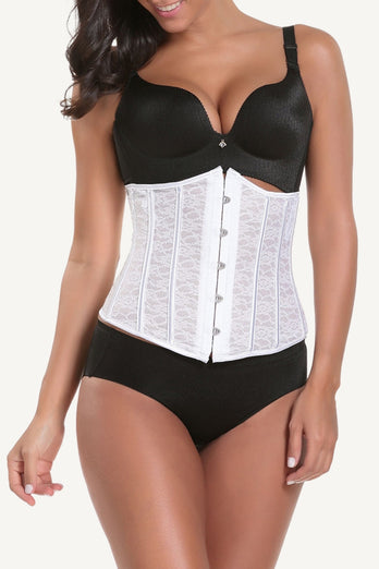 Black Lace Buckle Waist Control Shapewear