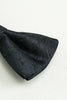 Load image into Gallery viewer, Black Jacquard Satin Bow Tie Pocket Square Set