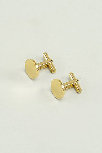 Men Golden Tuxedo Cufflinks