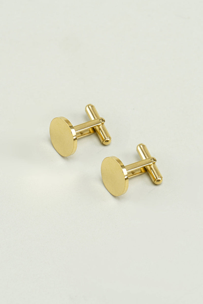 Load image into Gallery viewer, Men Golden Tuxedo Cufflinks