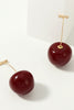 Load image into Gallery viewer, Golden Red Cherry Earrings