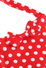 Load image into Gallery viewer, Halter Red Vintage Polka Dot 50&#39;s Girls Dress with Bow