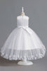 Load image into Gallery viewer, Champagne Beading High Low Butterfly Girls Dresses