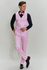 Load image into Gallery viewer, Pink Jacquard Satin Shawl Lapel 3 Piece Men&#39;s Prom Suits