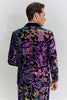 Load image into Gallery viewer, Purple Sequins Mens Two-Piece Suit Shawl Lapel One Button Tuxedo