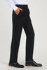 Load image into Gallery viewer, Black High Waisted Suit Pants Mens