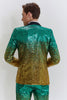 Load image into Gallery viewer, Gold Green Men&#39;s 2 Piece Notched Lapel Sequins Suits