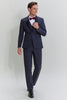 Load image into Gallery viewer, Men&#39;s Grey 3 Piece One Button Tuxedo