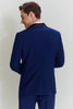 Load image into Gallery viewer, Men&#39;s Navy 3-piece One Button Slim Fit Party Suits