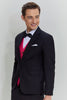 Load image into Gallery viewer, Black Pink 2 Piece Notched Lapel Men&#39;s Suits