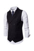 Load image into Gallery viewer, Black Double Breasted Shawl Lapel Men&#39;s Suit Vest