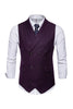 Load image into Gallery viewer, Black Double Breasted Shawl Lapel Men&#39;s Suit Vest