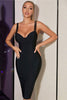 Load image into Gallery viewer, Bodycon Black Sleeveless Cocktail Dress with Slit