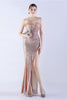 Load image into Gallery viewer, Dark Green Strapless Sequin Sheath Formal Dress with Feather