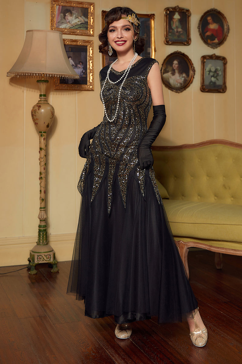 Floor length clearance 1920s dress