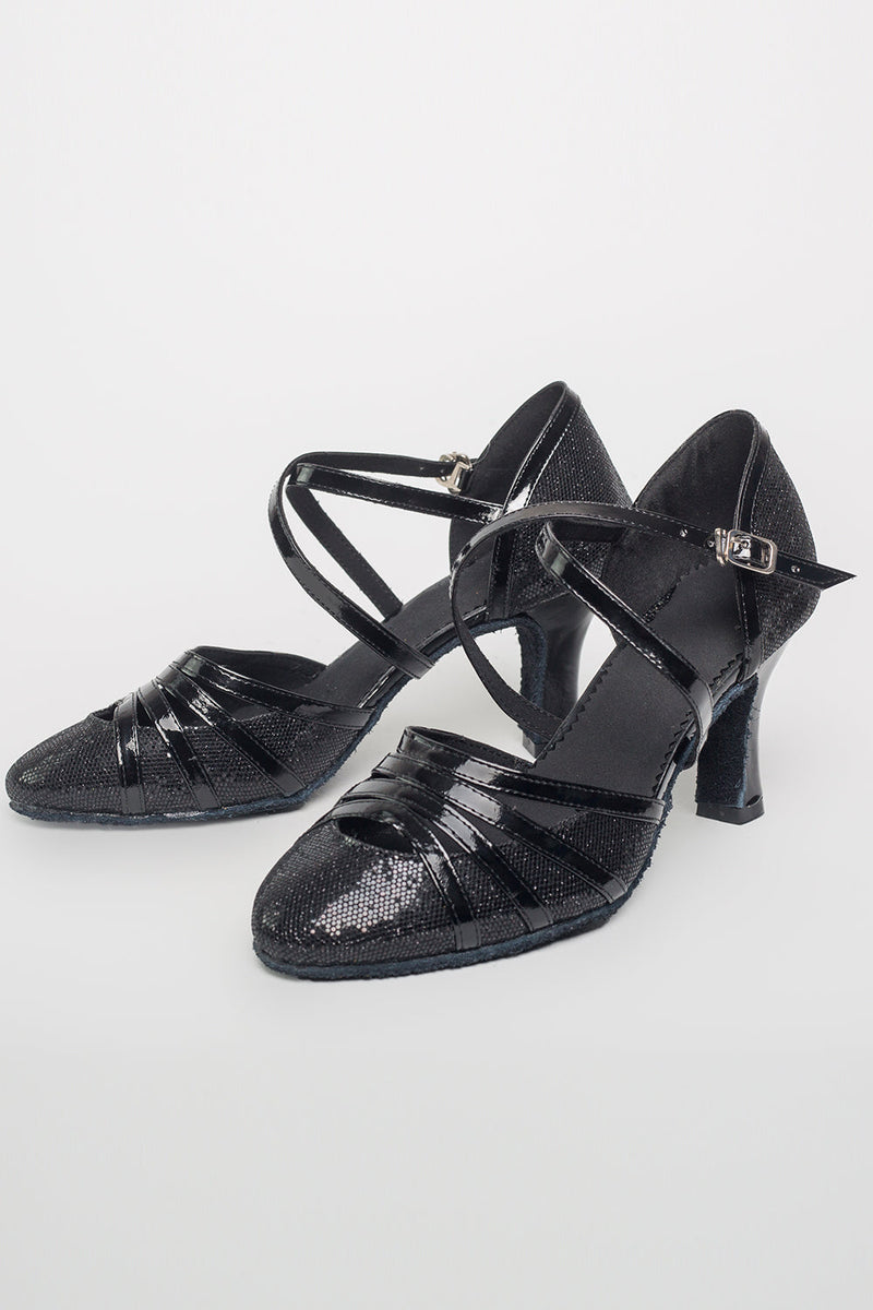 Load image into Gallery viewer, Vintage Style Dance Shoes with Sequins