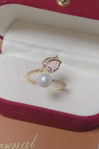 White Pearl Ring