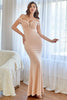 Load image into Gallery viewer, Blush Mermaid Long Prom Dress with Appliques