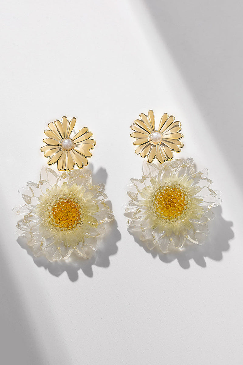 Load image into Gallery viewer, Simple Daisy Spring Summer Earrings