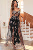 Load image into Gallery viewer, Dark Green Sparkly Long Prom Dress with Sequins