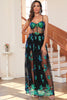 Load image into Gallery viewer, Dark Green Sparkly Long Prom Dress with Sequins