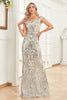 Load image into Gallery viewer, Off the Shoulder Mermaid Sparkly Sequin Prom Dress