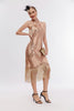 Load image into Gallery viewer, Glitter Halter Fringes Gatsby Dress with Sleeveless