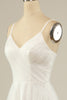 Load image into Gallery viewer, A Line Spaghetti Straps White Tulle Party Dress