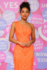 Load image into Gallery viewer, Orange Mermaid One Shoulder Sequins Long Prom Dress