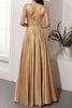 Load image into Gallery viewer, Satin Long Prom Party Dress With Slit