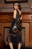 Load image into Gallery viewer, V Neck Silver Sequins 1920s Flapper Dress with Tassel