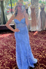 Load image into Gallery viewer, Purple Strapless Prom Dress with Appliques