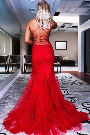 Spaghetti Straps Mermaid Prom Dress