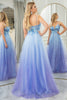 Load image into Gallery viewer, Glitter A Line Tulle Long Prom Dress With Appliques