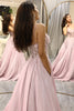 Load image into Gallery viewer, Blush A Line Long Corset Prom Dress With Appliques