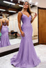 Load image into Gallery viewer, Royal Blue Spaghetti Straps Simple Mermaid Prom Dress