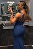 Load image into Gallery viewer, One Shoulder Sequins Mermaid Prom Dress with Slit