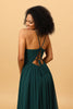 Load image into Gallery viewer, Pine A Line Lace-Up Back Chiffon Bridesmaid Dress with Slit