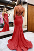 Load image into Gallery viewer, Black Spaghetti Straps Simple Mermaid Prom Dress