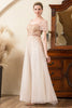 Load image into Gallery viewer, Blush Beading A Line Sparkly Evening Wear