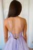 Load image into Gallery viewer, Glitter Lilac Spaghetti Straps Prom Dress