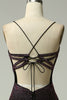 Load image into Gallery viewer, Dark Purple Lace-Up Back Mermaid Prom Dress with Beading