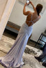 Load image into Gallery viewer, Sparkly Mermaid Spaghetti Straps Yellow Sequins Long Prom Dress