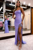 Load image into Gallery viewer, Sparkly Spaghetti Straps Lilac Sequins Long Prom Dress