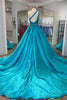 Load image into Gallery viewer, One Shoulder A Line Prom Dress with Beading Waist