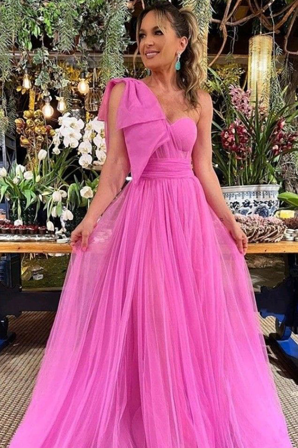 Cerise pink bridesmaid dresses hot sale uk